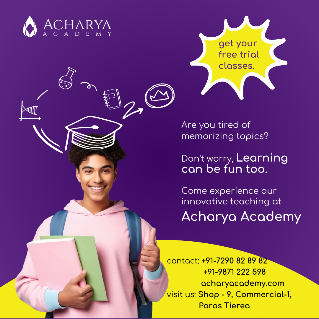 Join Acharya Academy today.